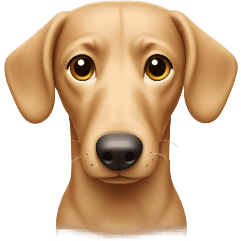 beige wiener dog emoji