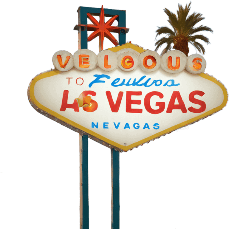 Las Vegas sign emoji