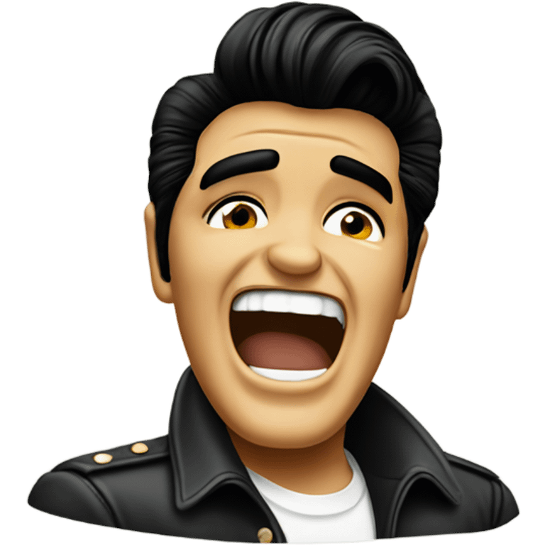 Elvis Presley laughing and crying  emoji