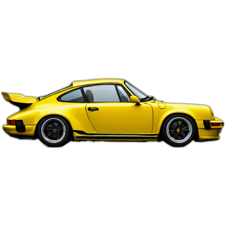 yellow porsche drifting emoji