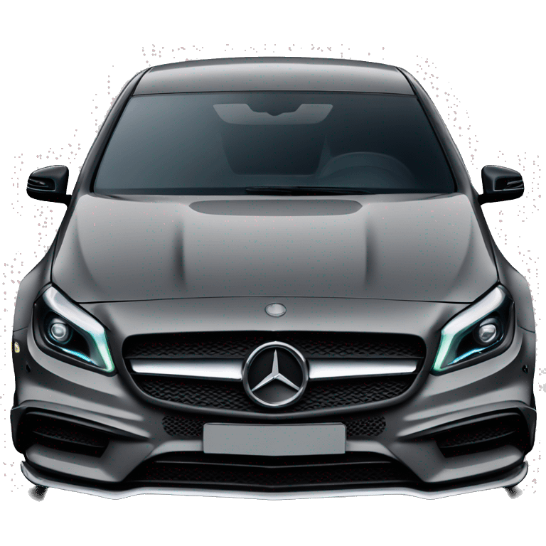 Black Mercedes a45 amg  emoji