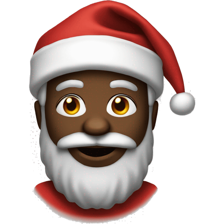 black santa claus emoji