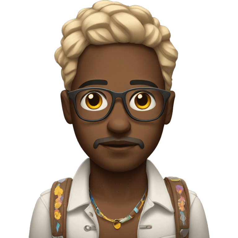 coachella attendee with serious study vibes emoji