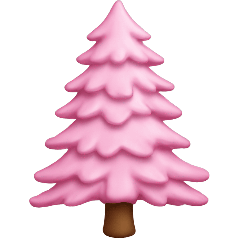 baby pink Christmas tree emoji