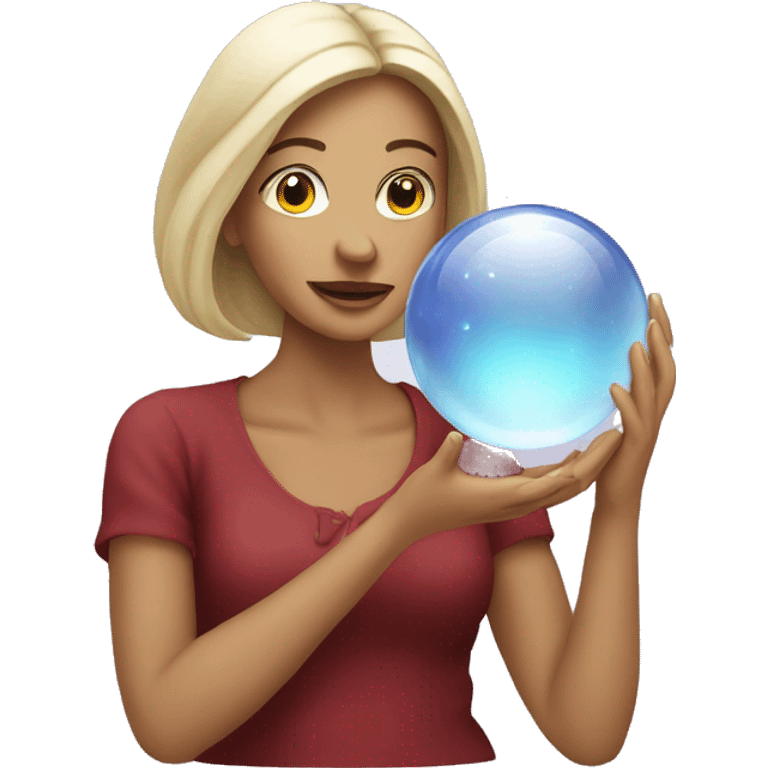 Woman with crystal ball emoji