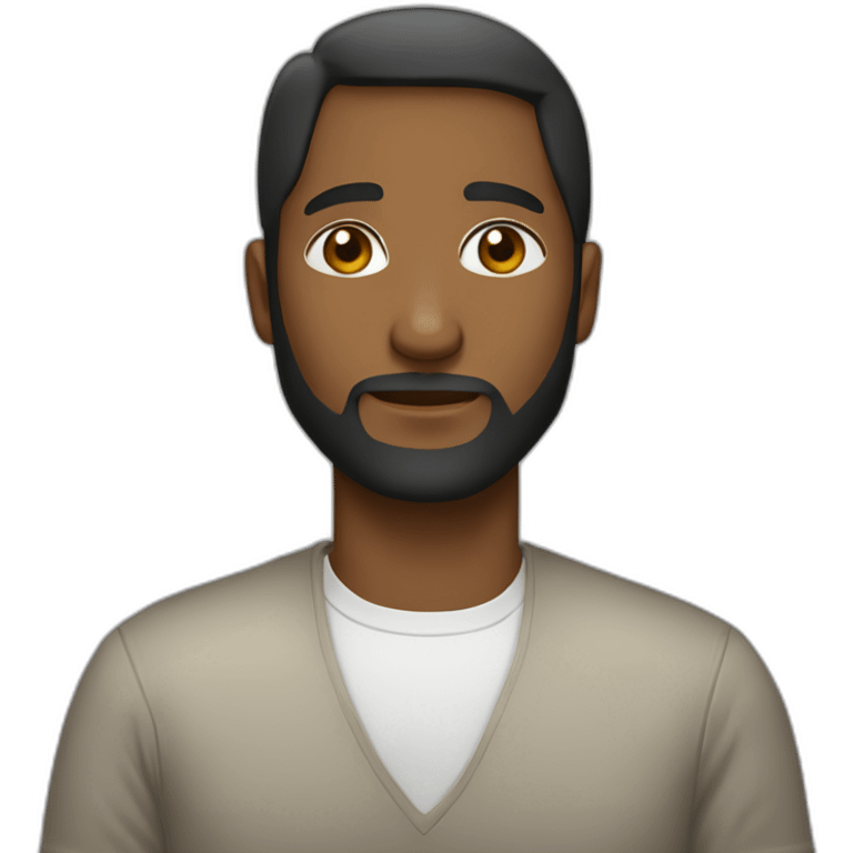 un-abrazo-de-una-mujer-de-raza-negra-y-un-hombre-blanco-sin-pelo-y-con-barba emoji