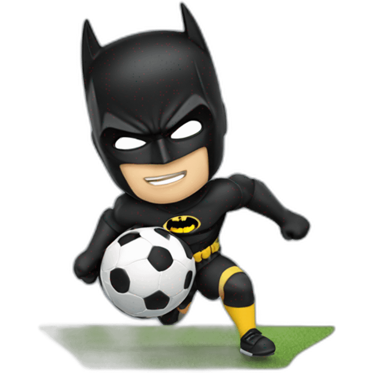 batman playing soccer emoji