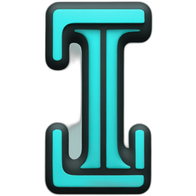 two symbols one is a black lowercase letter t and the other is a turquose verical bar emoji