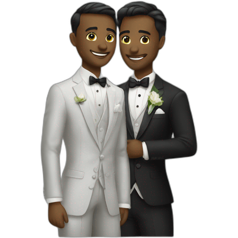 gay grooms emoji