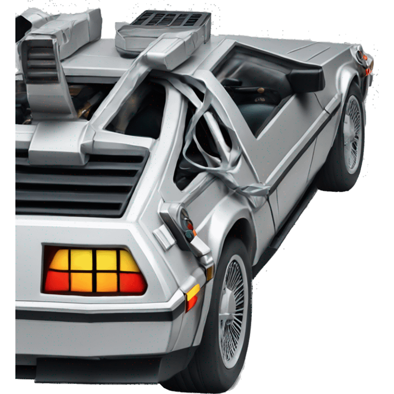 DeLorean time machine emoji