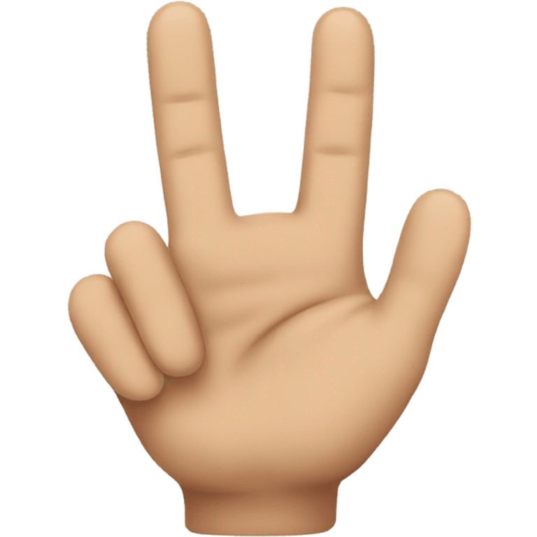 2 fingers emoji