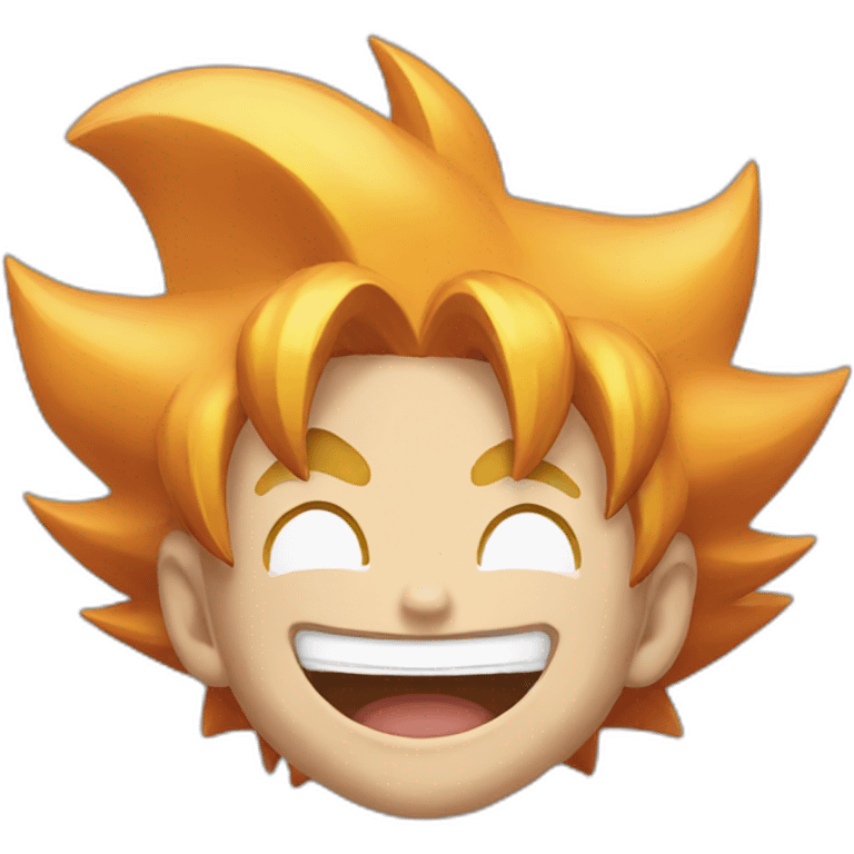 Goku laughing emoji