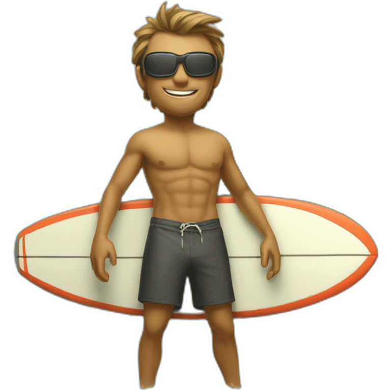 Calimero surf emoji