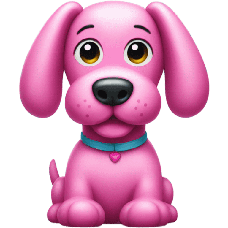 Pink balloon dog emoji