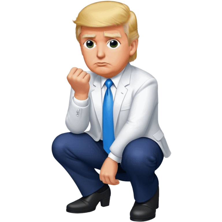 Trump kneeling  emoji