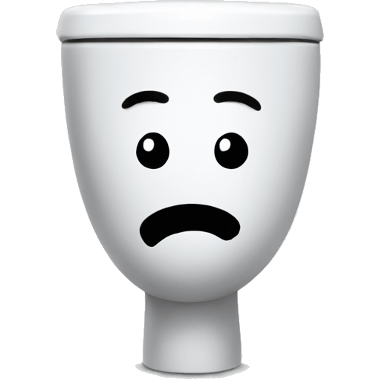 Toilet with face  emoji