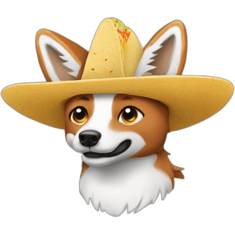 Tacos sur un renard emoji