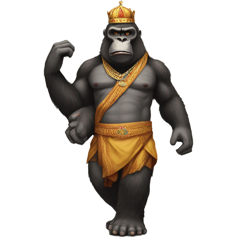 king kong in india clothes emoji