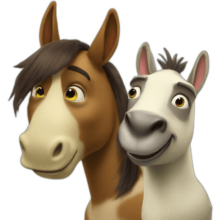 shrek e burro emoji