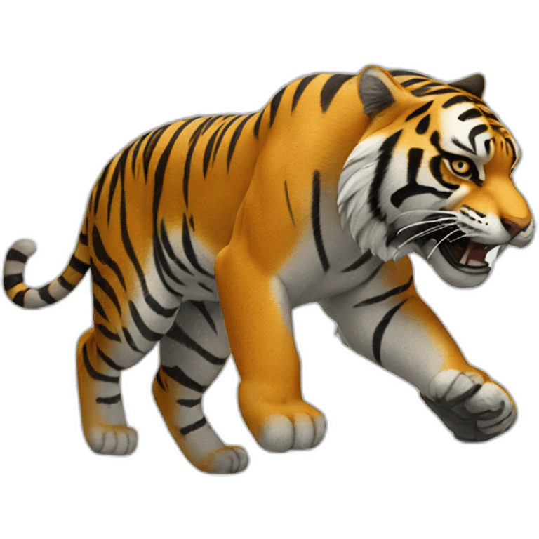 Tiger smash emoji