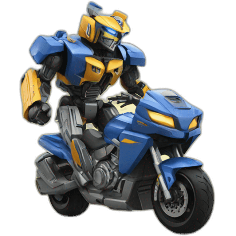 Transformer wheelie emoji