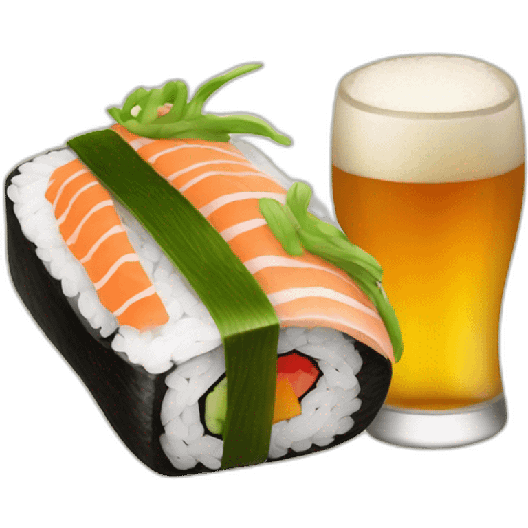 sushi-and-beer emoji