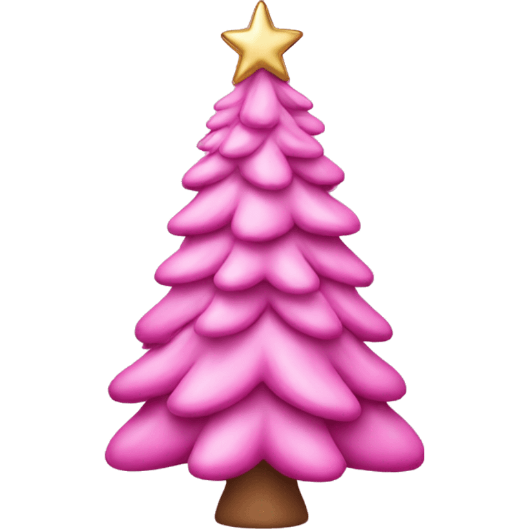 pink christmas tree  emoji