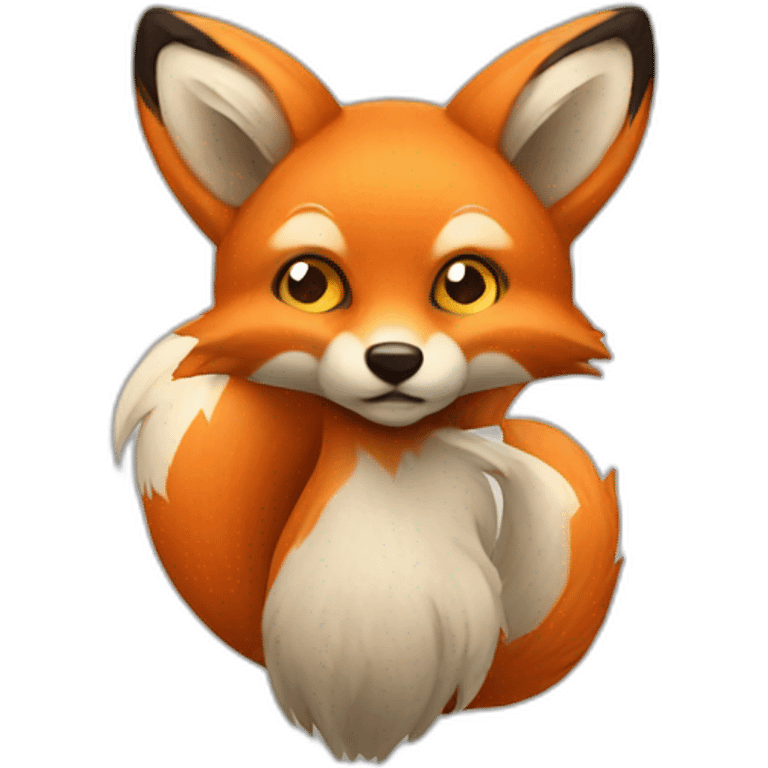 fox with three tails emoji