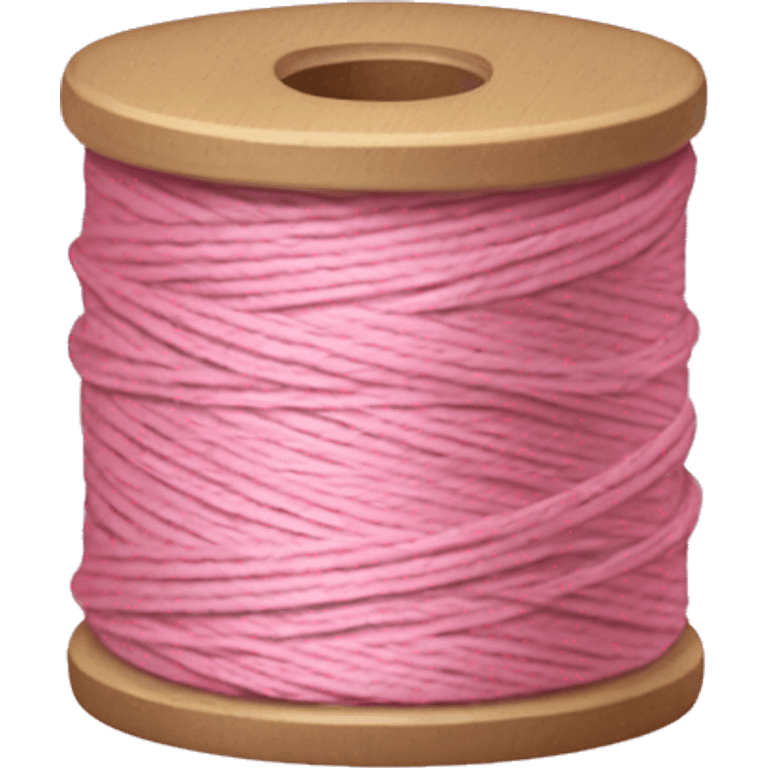 Pastel pink spool of thread emoji