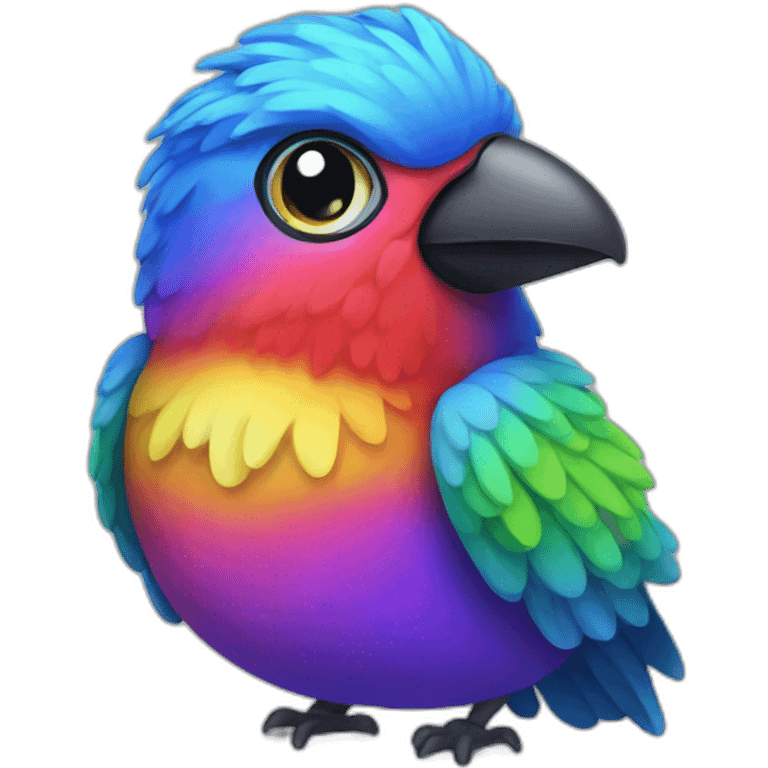 rainbow bird emoji