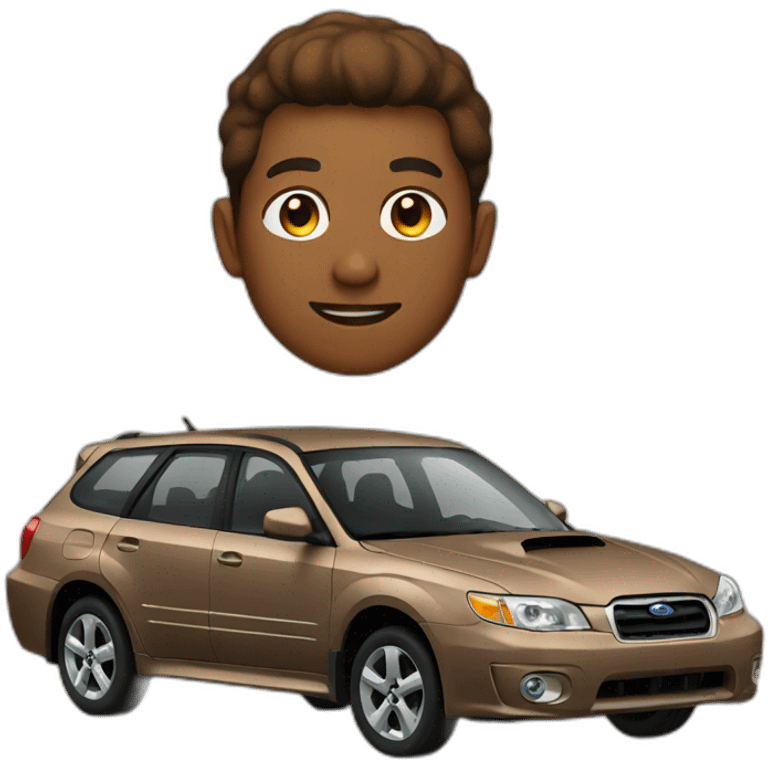 brown subaru emoji