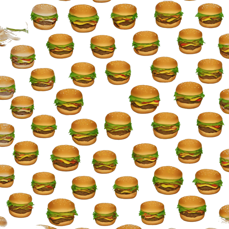 christmas tree of hamburgers emoji