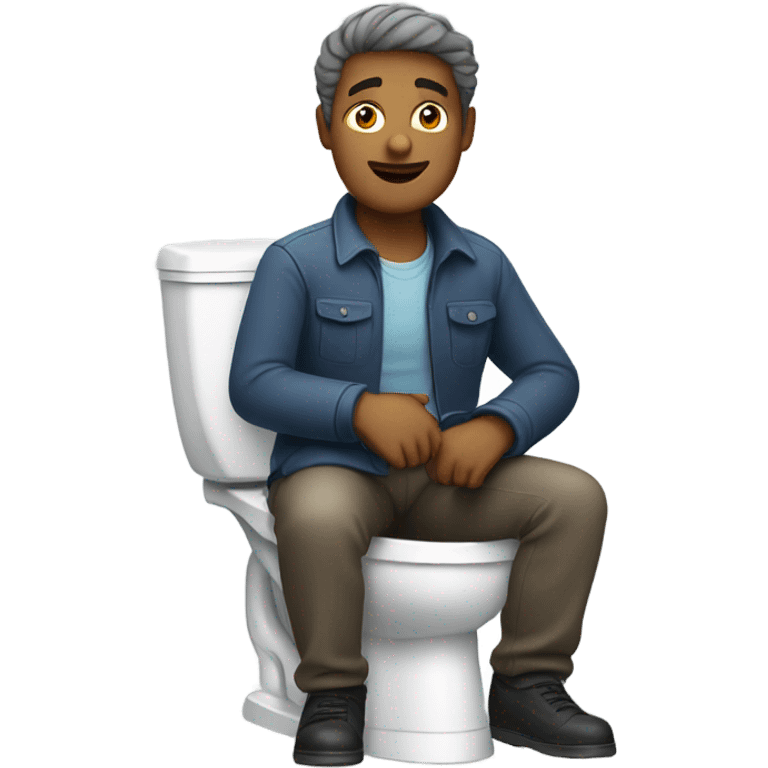 man in toilet  emoji