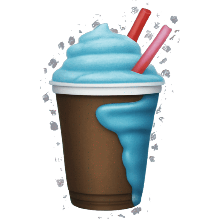 Blue slurpee emoji