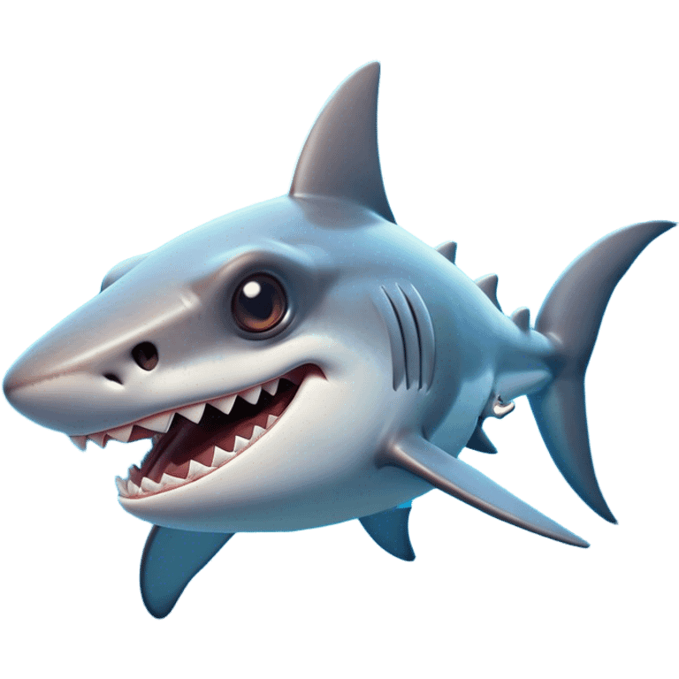 Cinematic Comical Hammerhead Shark Portrait Emoji, Head tilted dramatically with an exaggeratedly shocked expression, featuring its iconic wide-set eyes on a distinct hammer-shaped head, a sleek body with comically expressive fins, and a quirky, animated demeanor, Simplified yet hilariously expressive features, highly detailed, glowing with a slightly sassy oceanic glow, high shine, dramatic yet playful, stylized with an air of cheeky marine mischief, soft glowing outline, capturing the essence of a meme-worthy hammerhead that looks ready to side-eye its way into viral fame! emoji