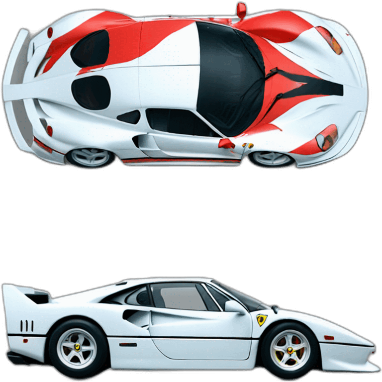 Ferrari F40 back emoji