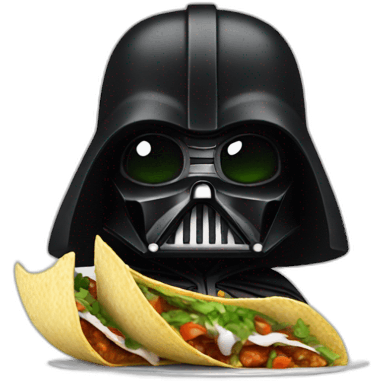 Darkvador eating tacos emoji