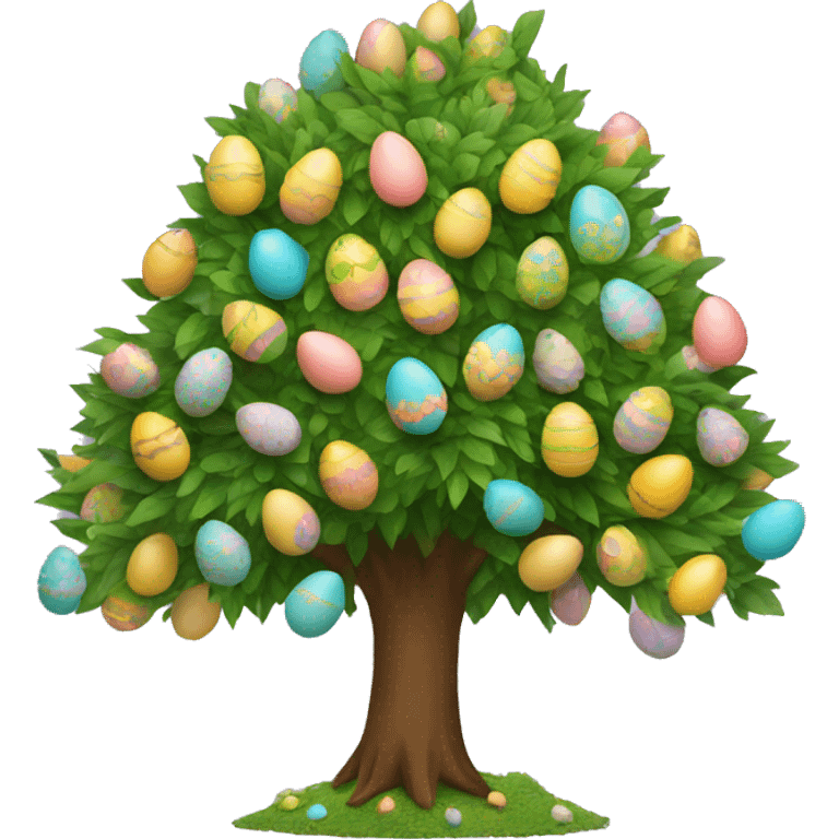 easter egg tree emoji