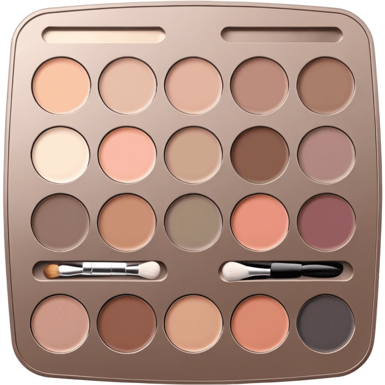 Luxury makeup palette taupe  emoji