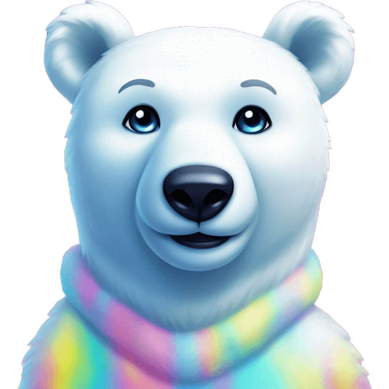 lisa frank polar bear full emoji