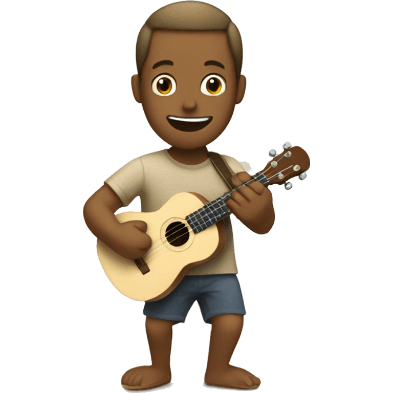 Jack Johnson playing the ukulele emoji