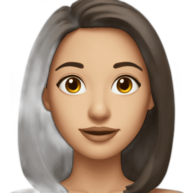 beautiful brunette woman emoji