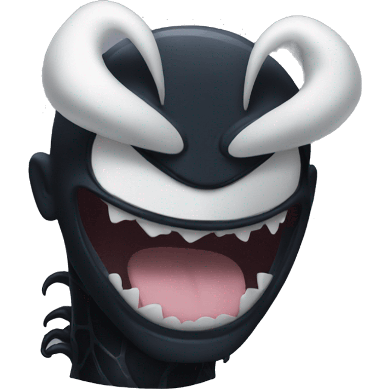 
venom is smiling widely emoji