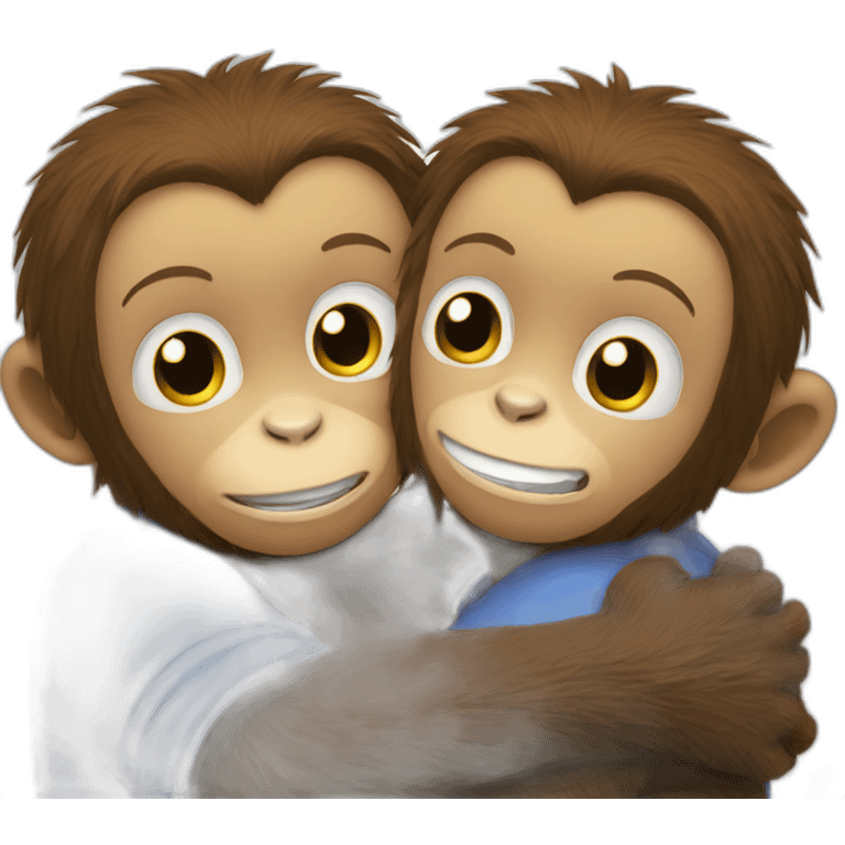 monkey hug emoji