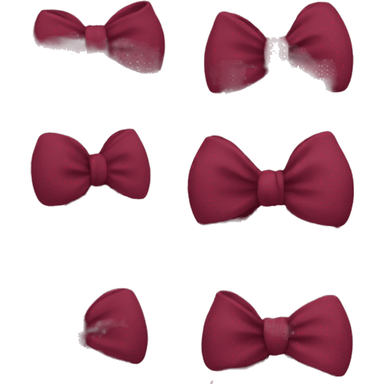 Burgundy bow emoji