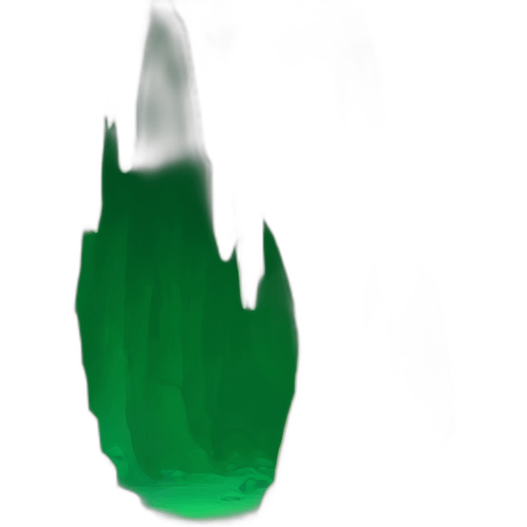 stalagmites in a green lit cave emoji