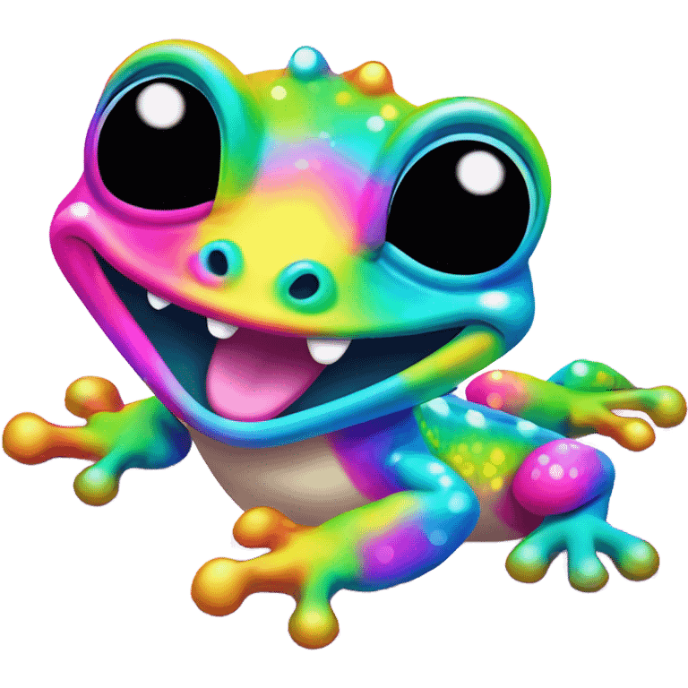 Lisa frank gecko ￼ emoji