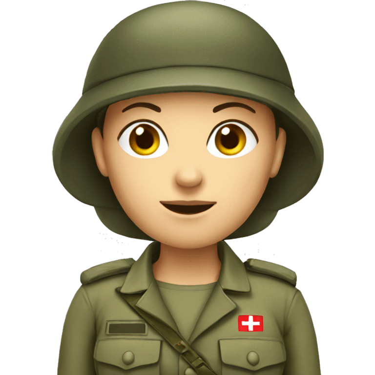 woman army swiss emoji