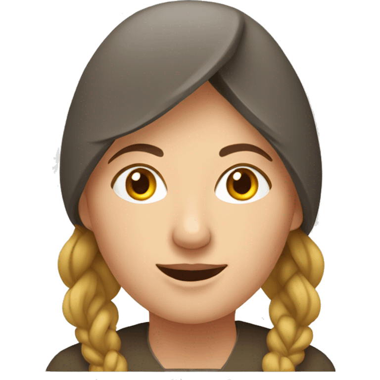 European rural woman emoji