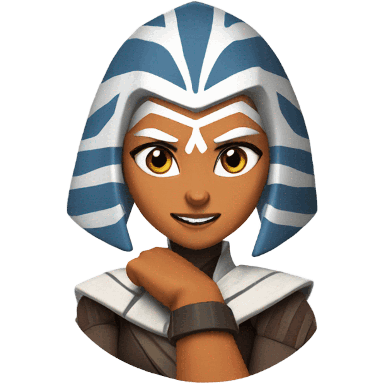 Excited ahsoka tano raising fists  emoji